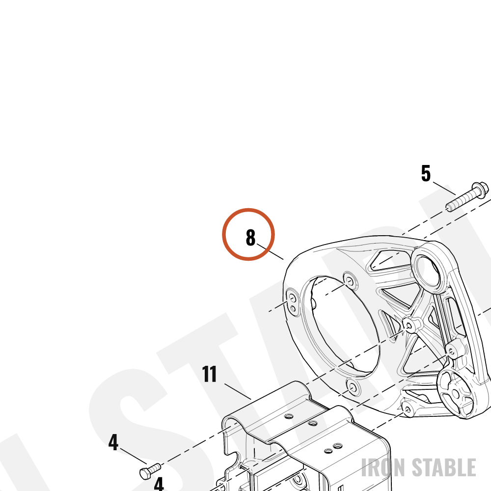 Harley-Davidson Bracket, Pt Drln Mounting, Idler, Assembly