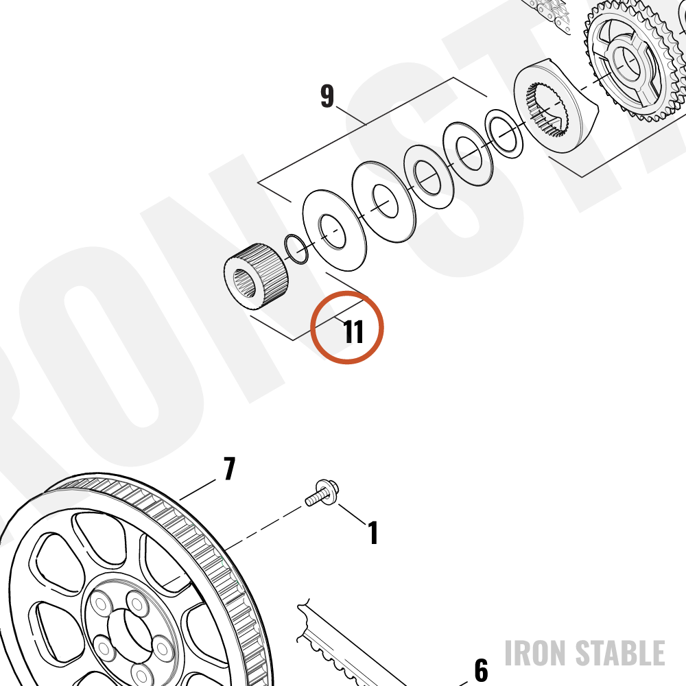 Harley-Davidson Primary Drive Assembly, Compensator