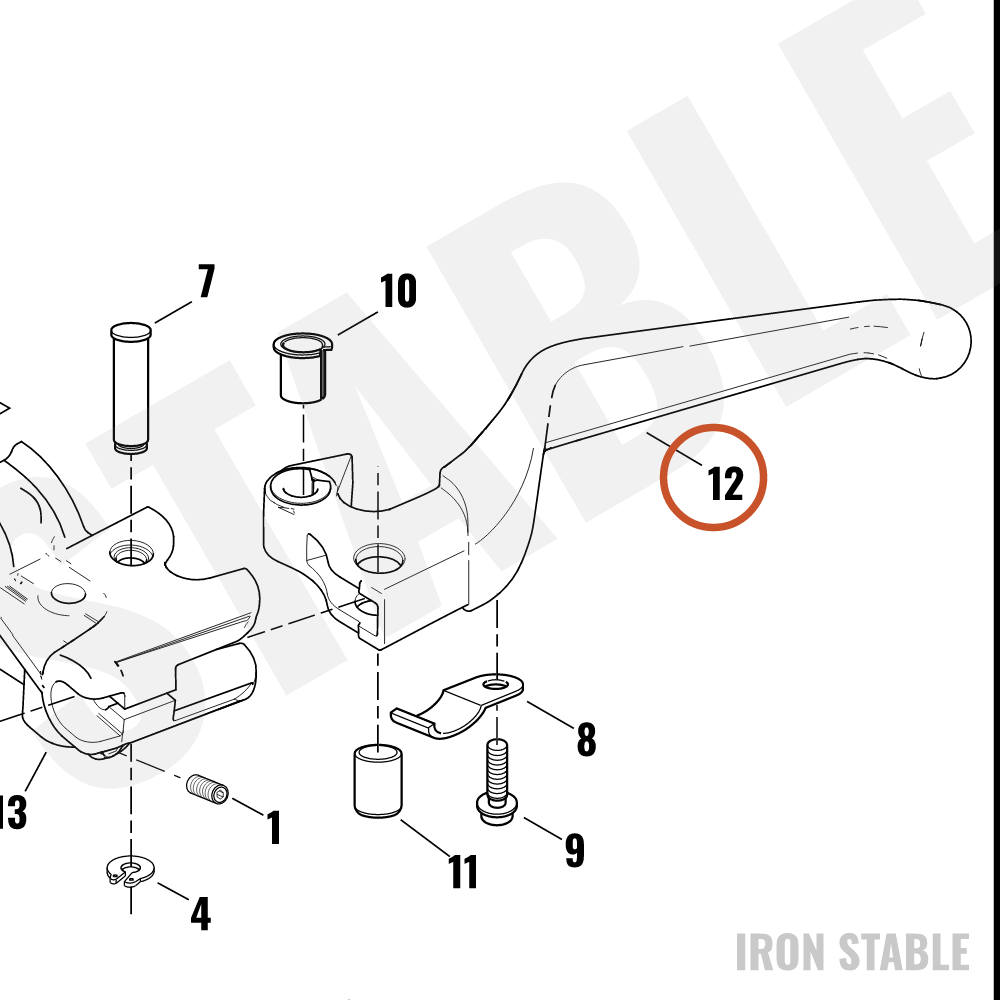 Harley-Davidson Lever, Cl, X
