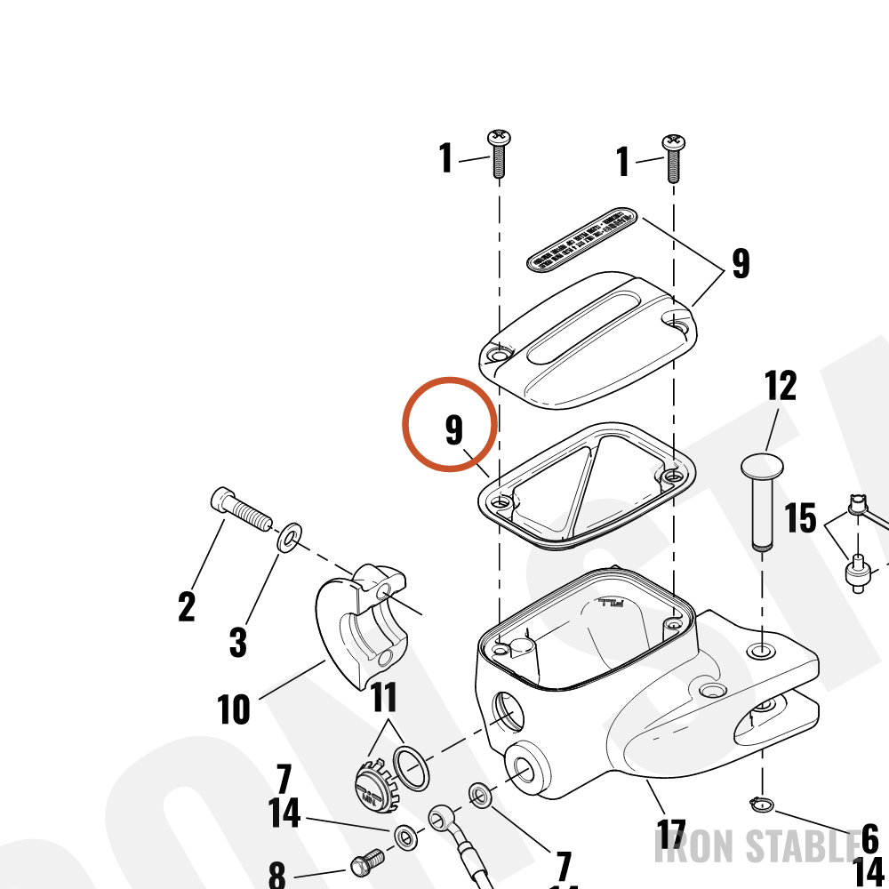 Harley-Davidson Kit-Cover Assembly, Clutch Master Cyl, 