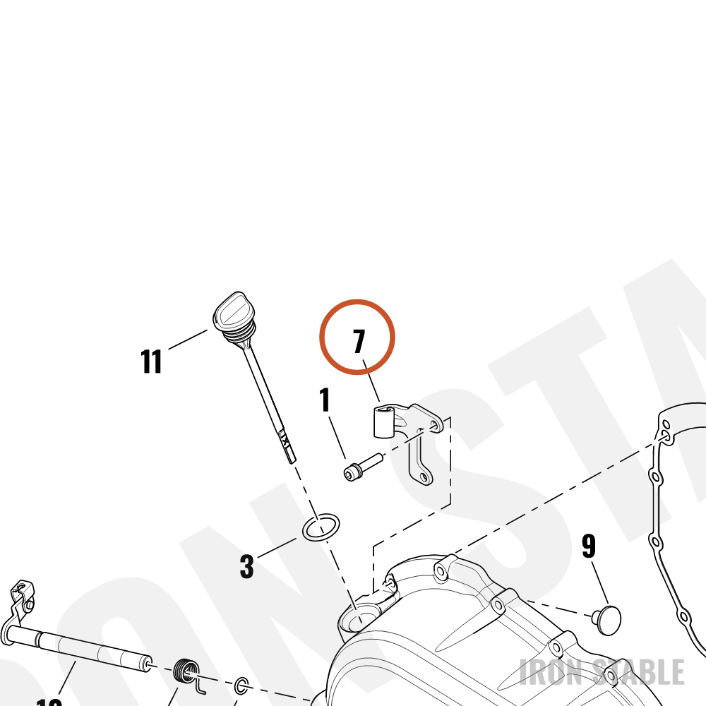 Harley-Davidson Bracket, Clutch Linkage