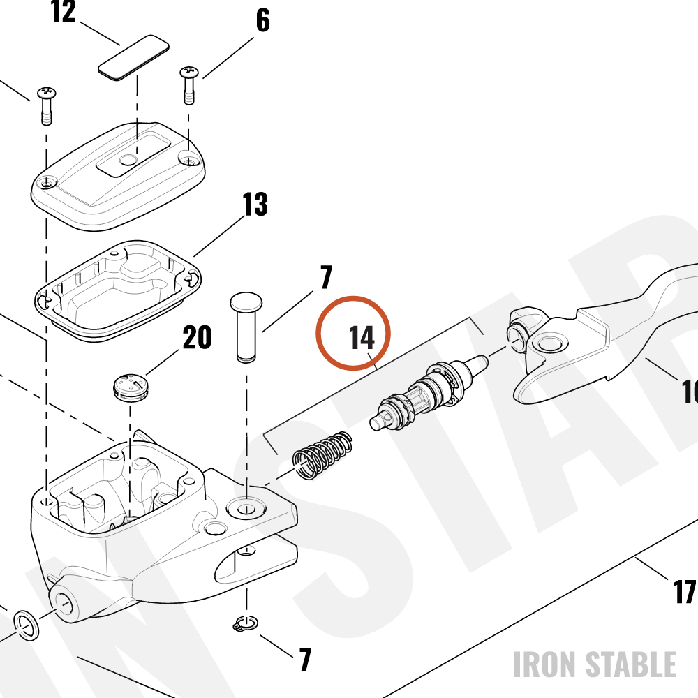 Harley-Davidson Kit-Rebuild, Master Cyl