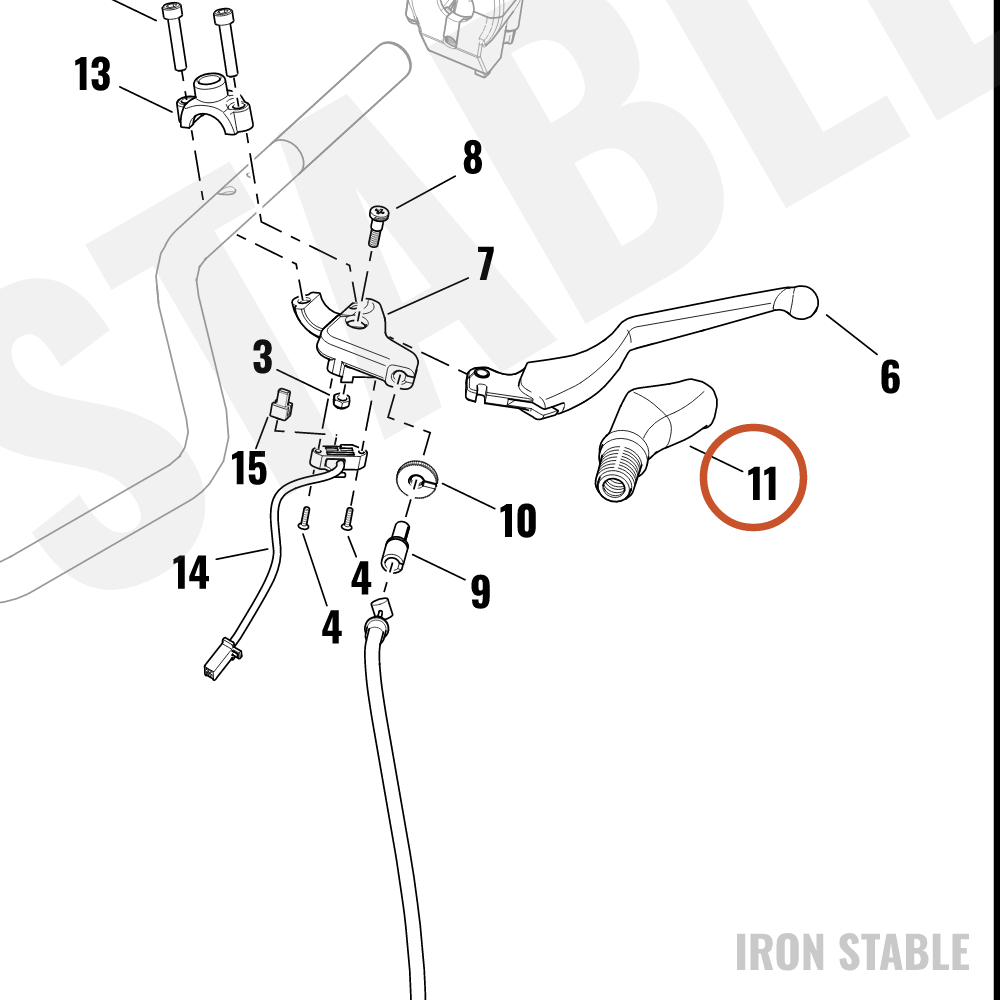 Harley-Davidson Clutch Lever Boot