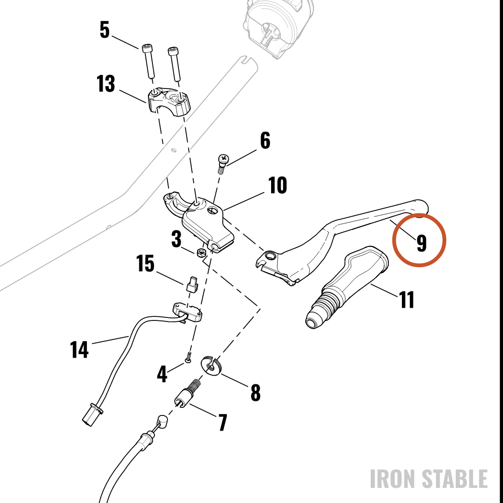 Harley-Davidson Lever, Cl, With Bushing