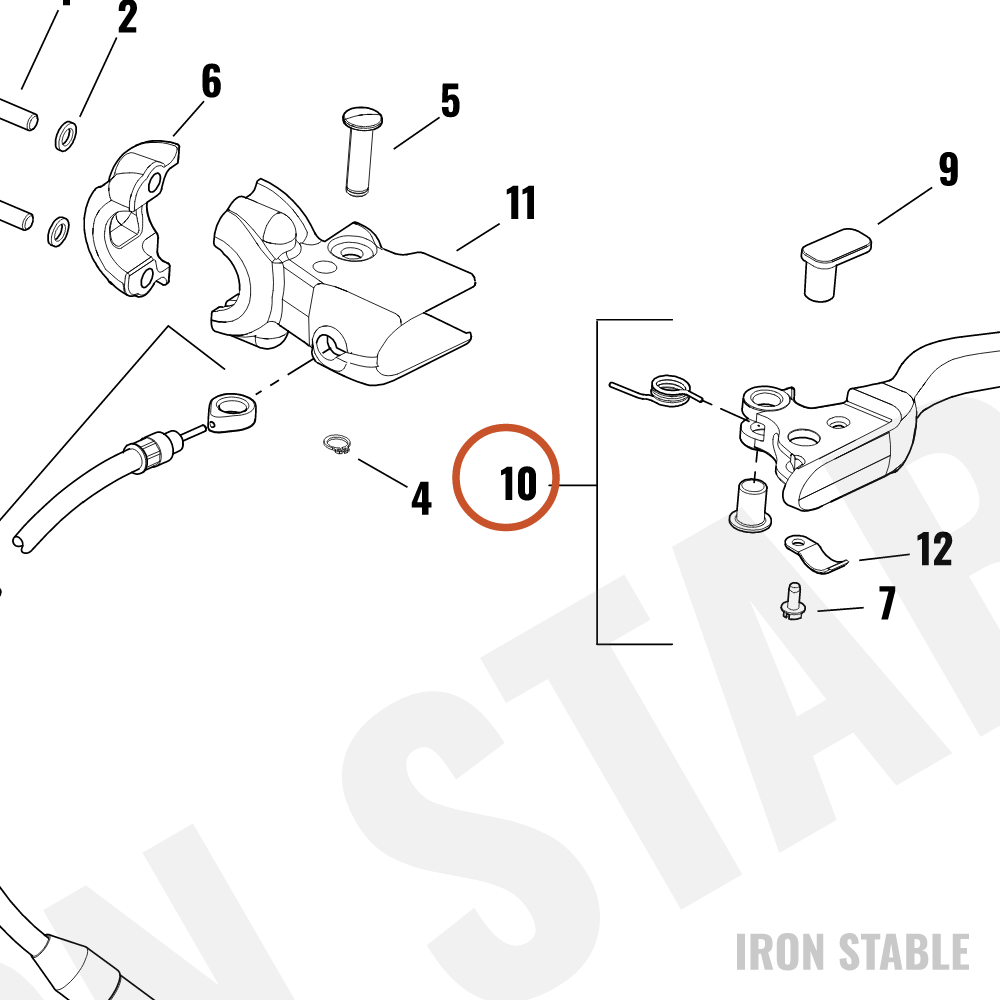 Harley-Davidson Lever, Cl, Forged, Chrome