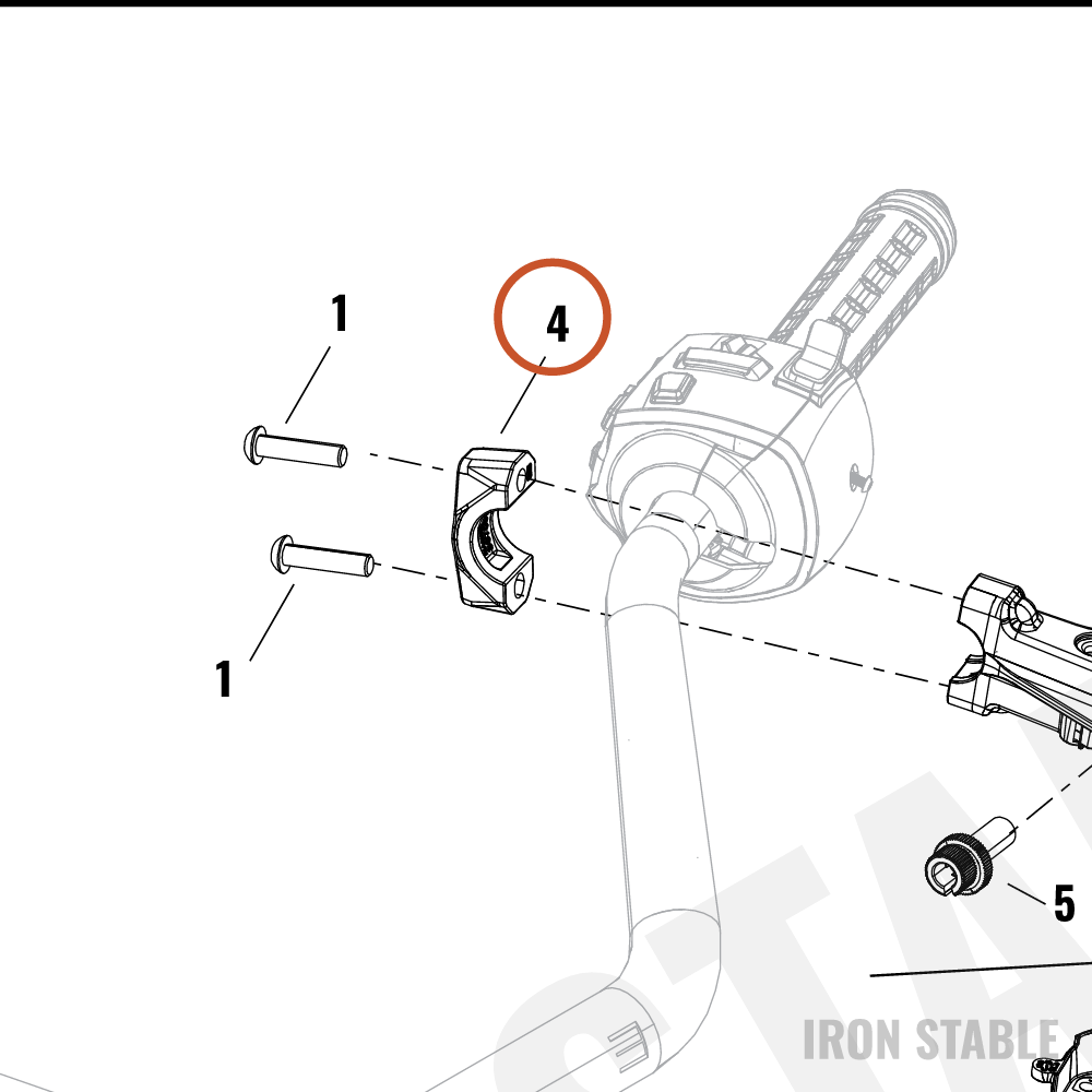 Harley-Davidson Clamp, Cl Lvr Mt, No Mirror Moun