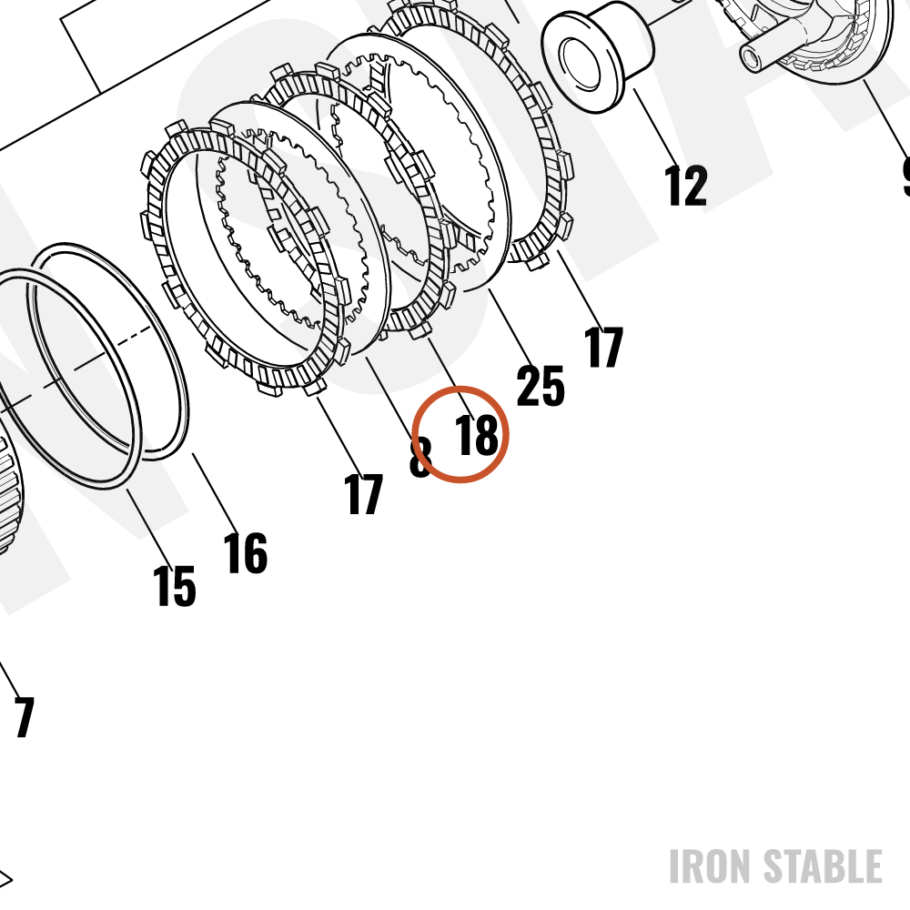Harley-Davidson Disk B, Clutch Friction