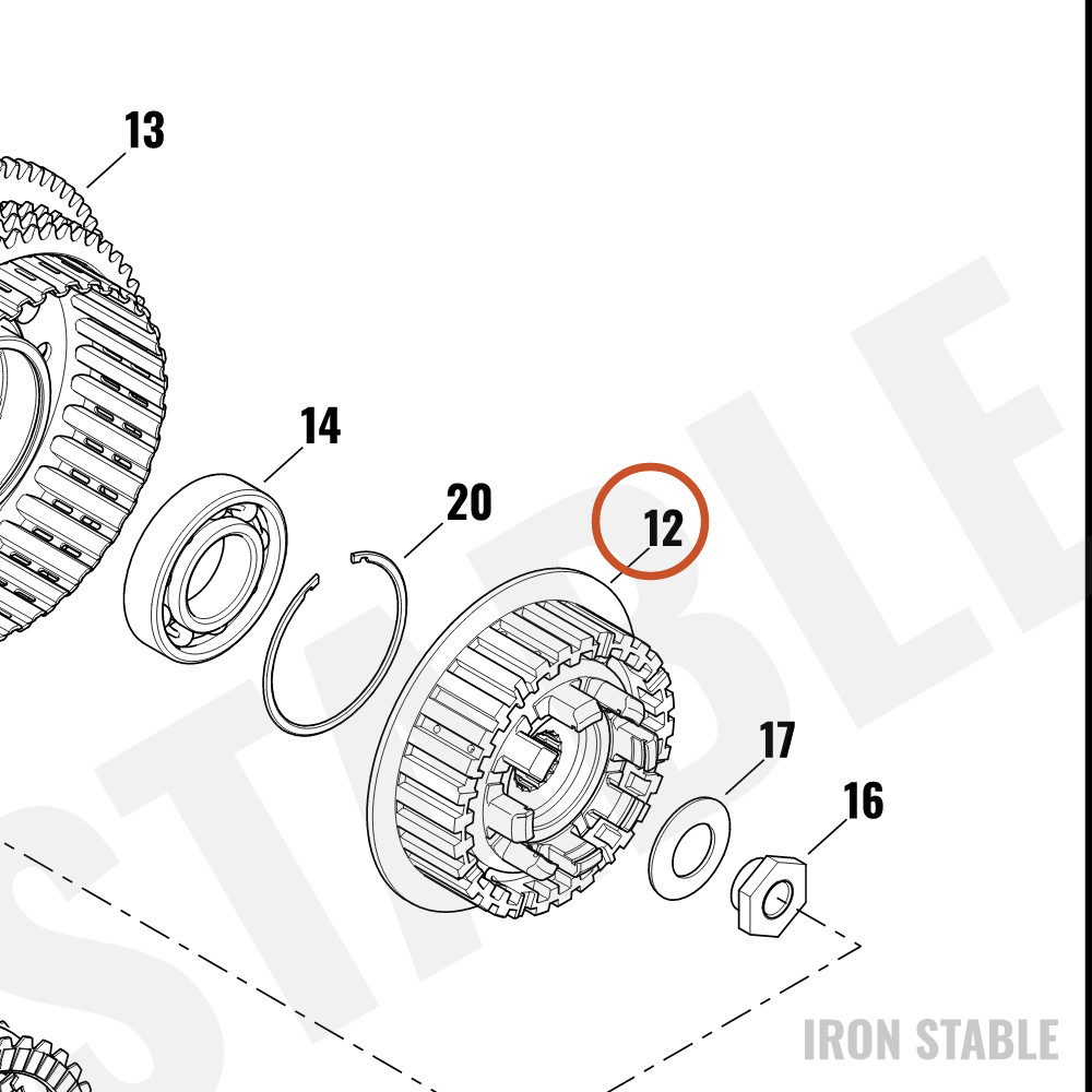 Harley-Davidson Clutch Hub Assembly