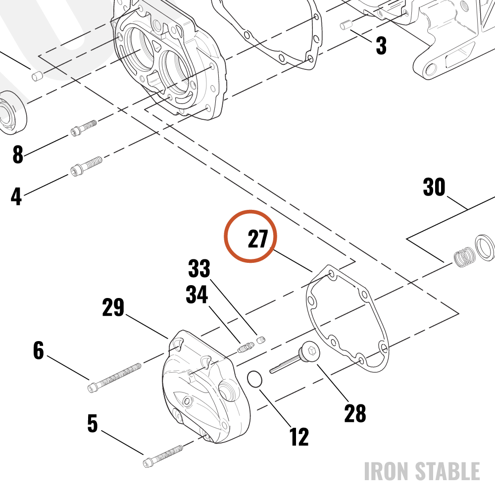 Harley-Davidson Gasket, Trans Sdcvr