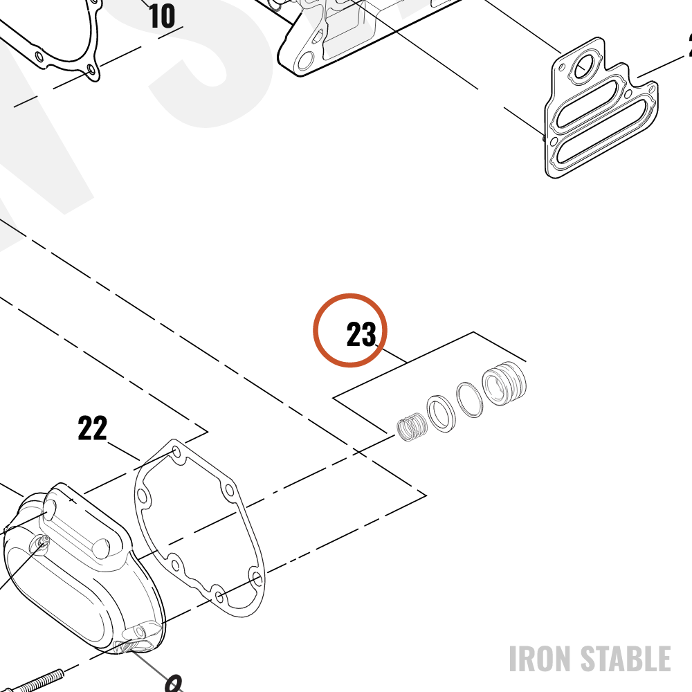 Harley-Davidson Kit Slave Cyl, Se/Flt, Dyna, Sftl
