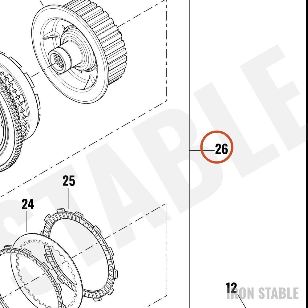 Harley-Davidson Clutch Assembly