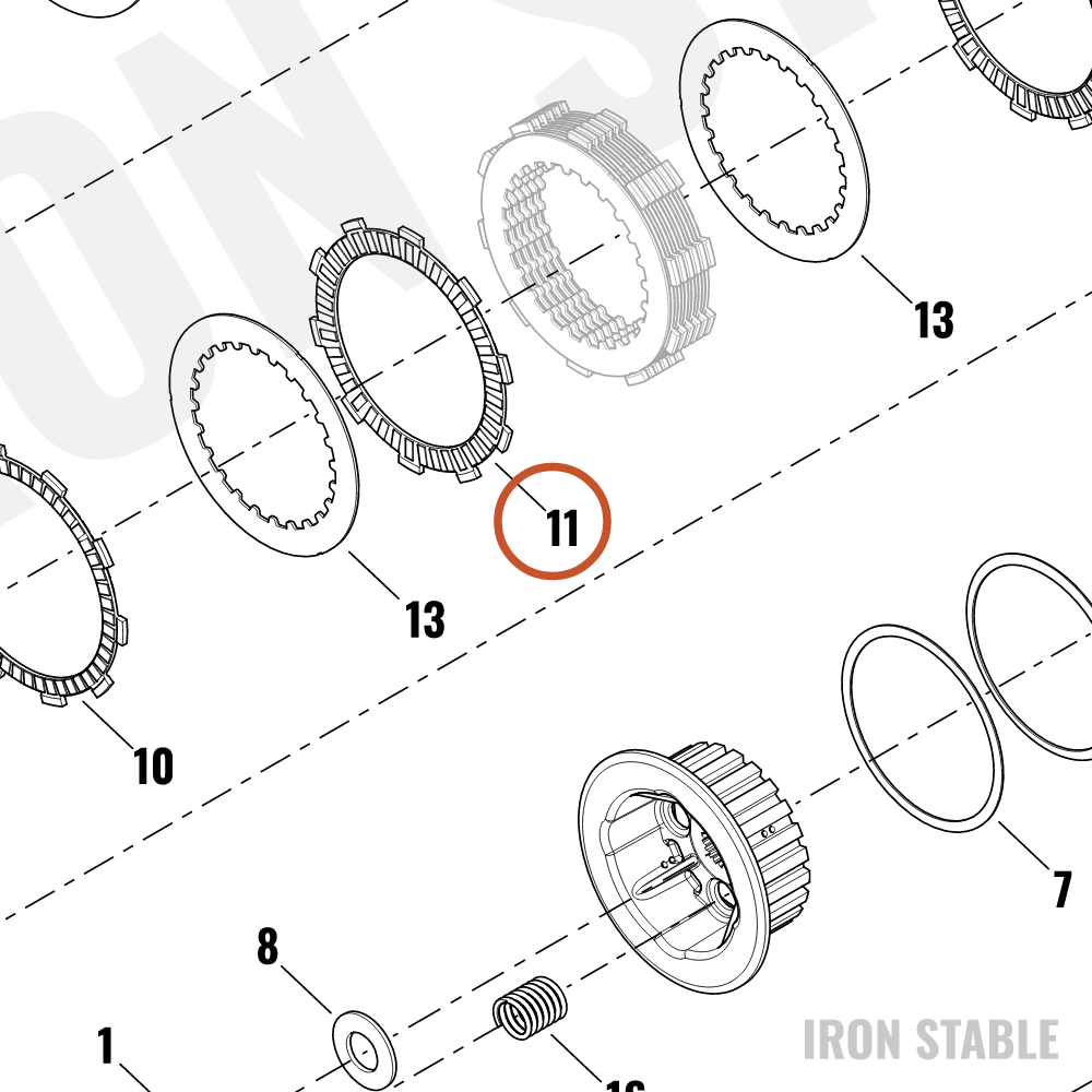 Harley-Davidson Disc, Friction, Clutch