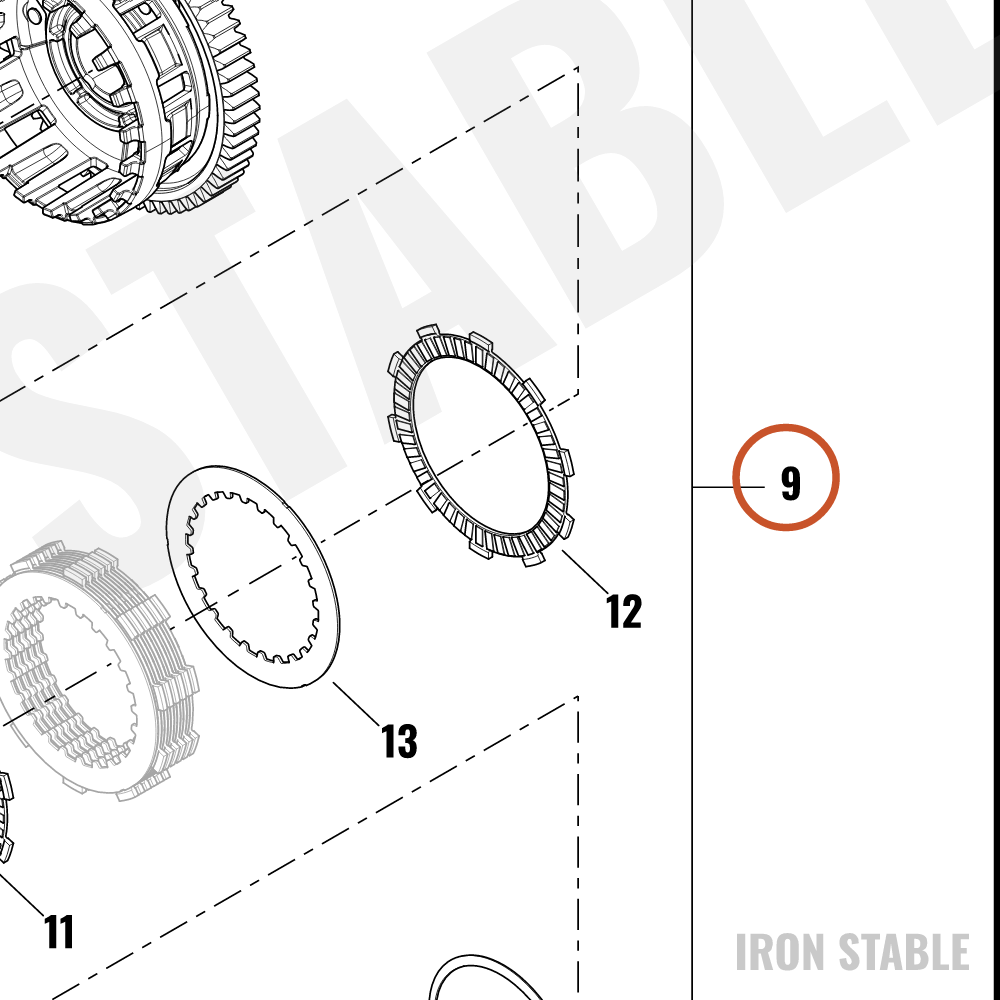 Harley-Davidson Clutch Assembly, 8-Plate