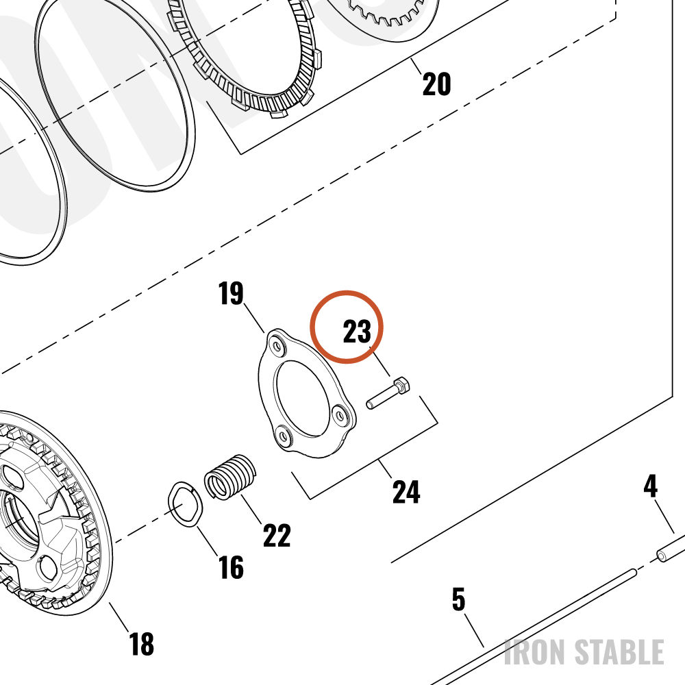 Harley-Davidson Clutch Misc Sub-Component, Bolt