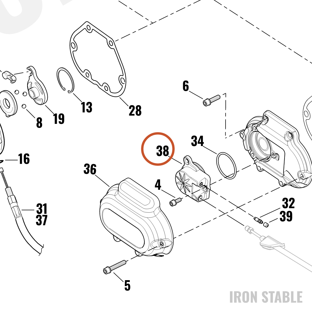 Harley-Davidson Slave Cylinder Assembly