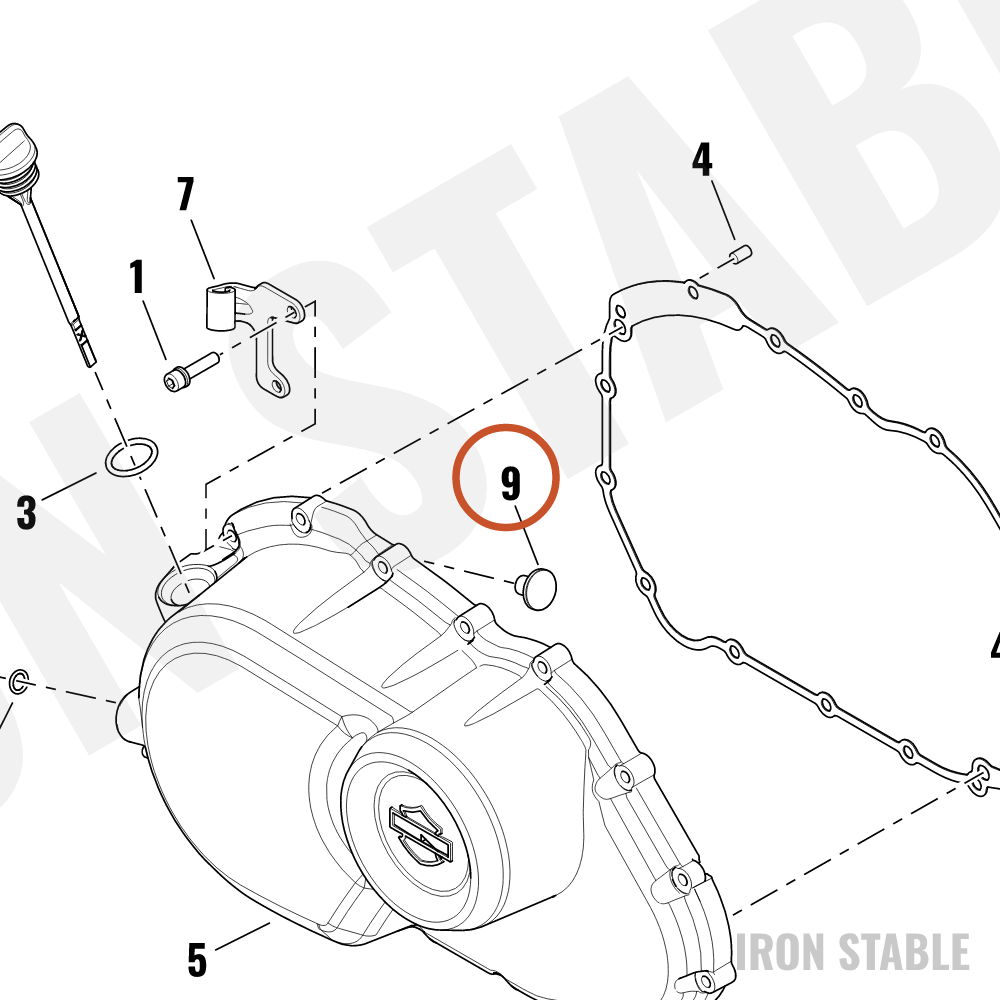 Harley-Davidson Rack, Clutch, Actuation