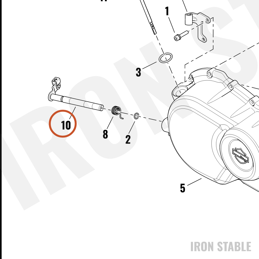 Harley-Davidson Actuation Shaft, Clutch