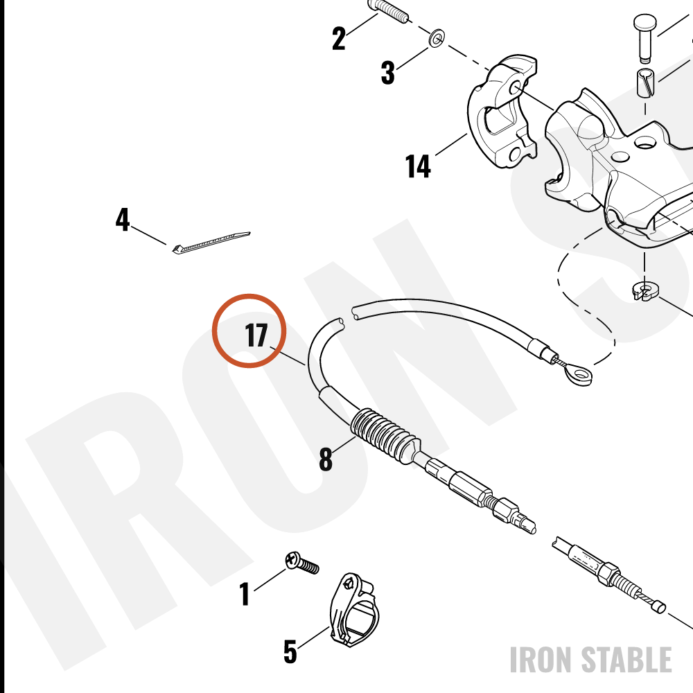 Harley-Davidson Bom-Clutch Cable Assembly