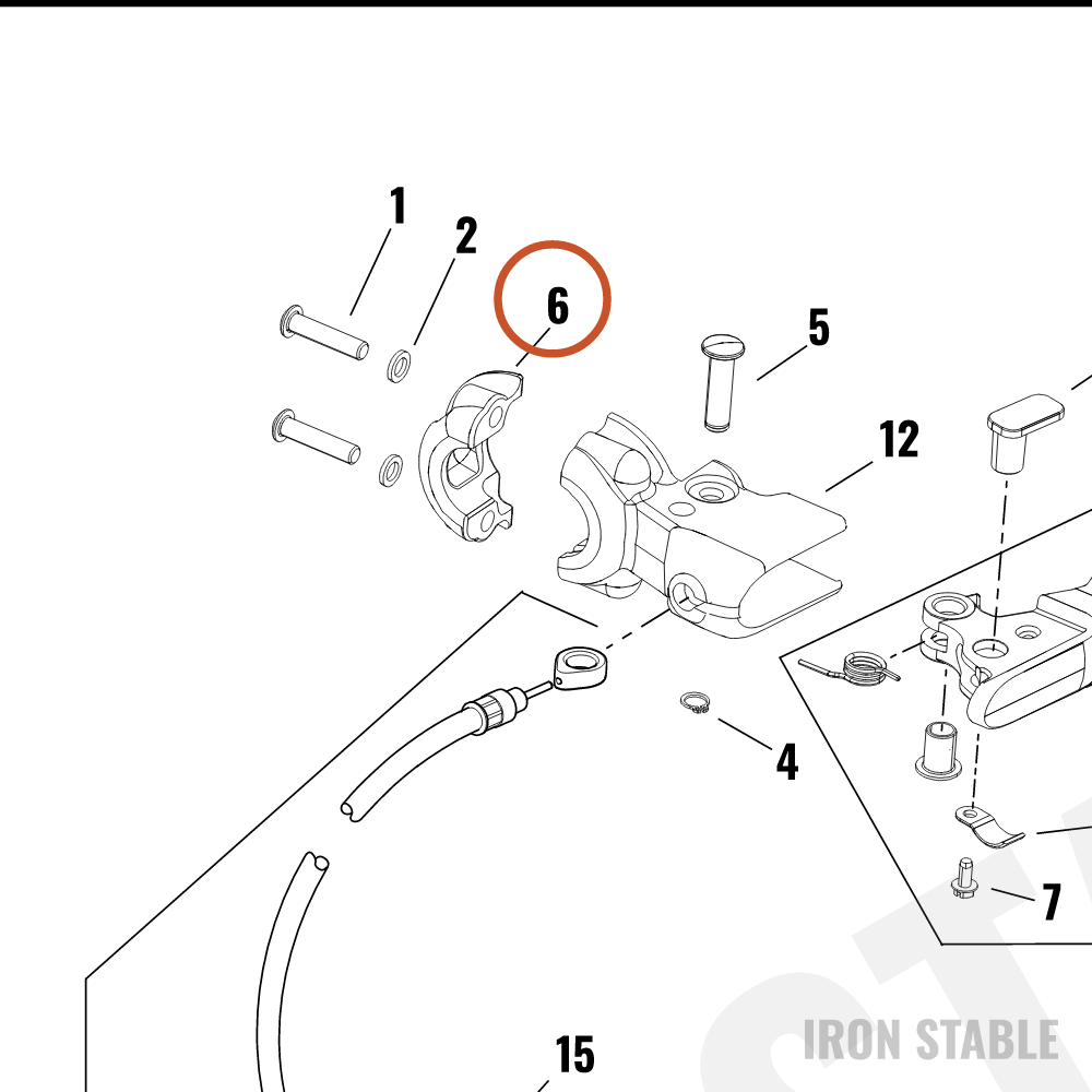 Harley-Davidson Kit, Cl Actn, Hydr, Dback, 0-Deg, 7