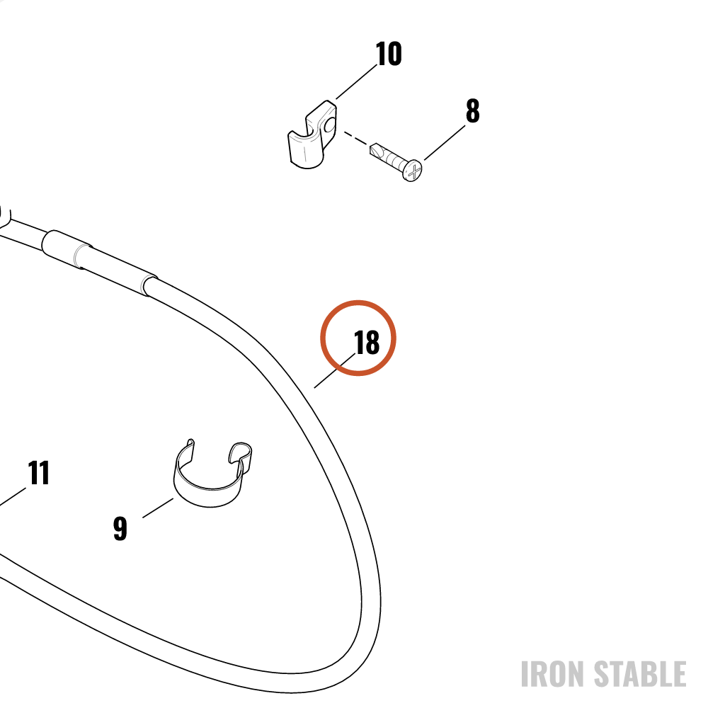 Harley-Davidson Hose, Clutch, Hydraulic