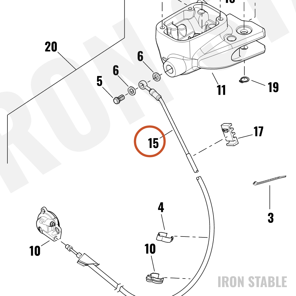 Harley-Davidson Hose, Cl, Blk