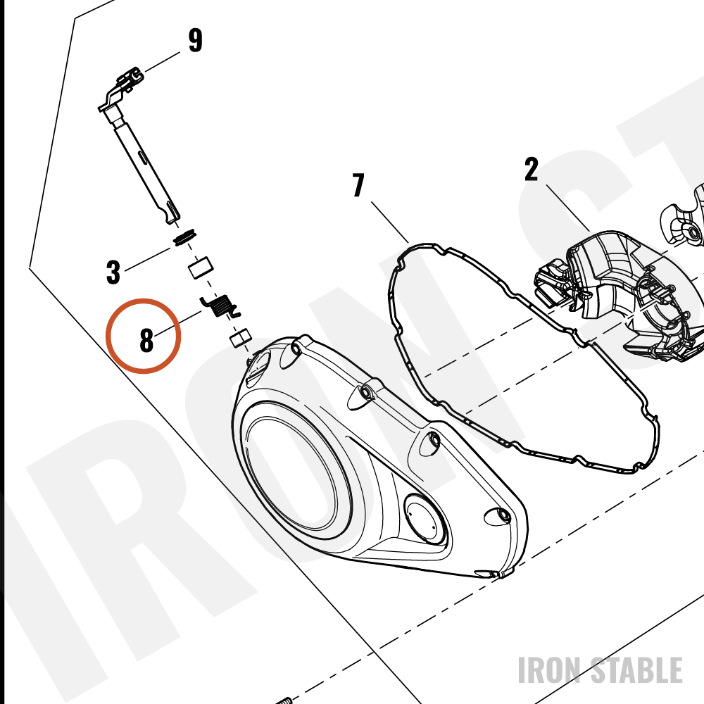 Harley-Davidson Actuator, Sec Cl, Spring