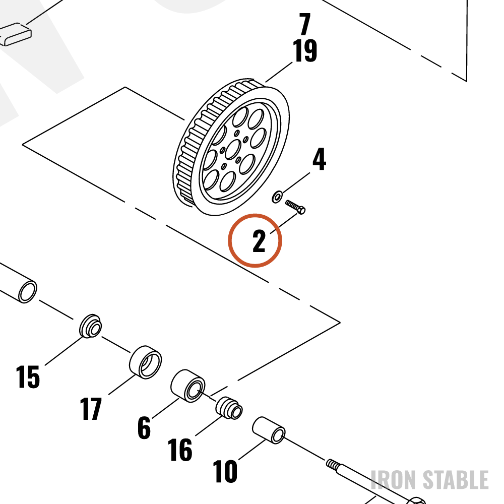 Harley-Davidson Screw, Hex Cap