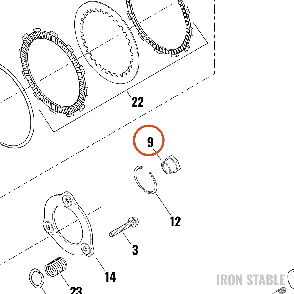 Harley-Davidson Clutch Assembly, X