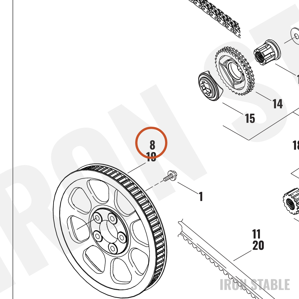 Harley-Davidson Mach-Sprocket Assembly, Fnl Drv, 66t/