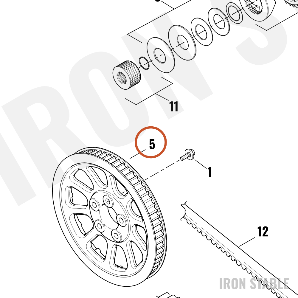 Harley-Davidson Mach-Sprocket Assembly, Fnl Drv, 64t/