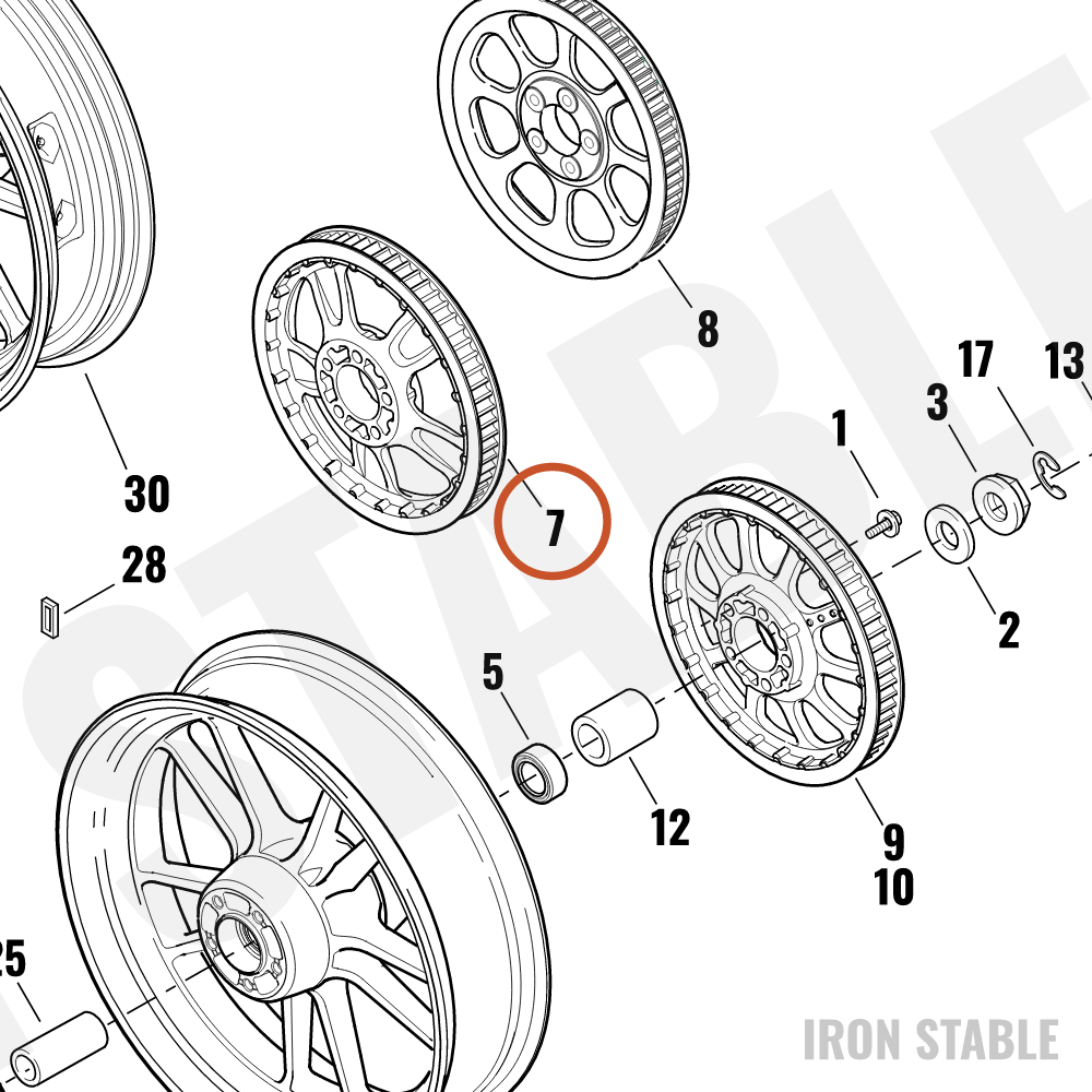 Harley-Davidson Mach-Sprocket Assembly, 66t, Fnl Drv