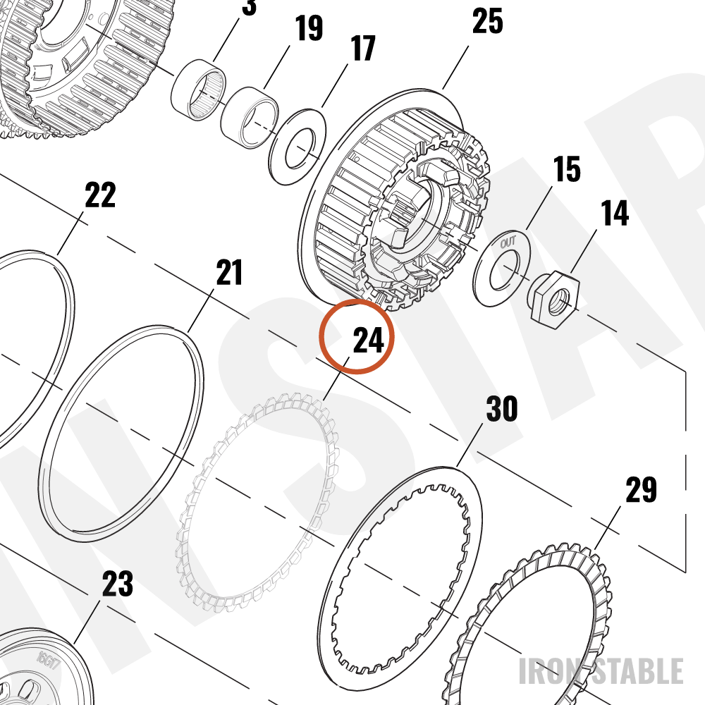 Harley-Davidson Clutch Friction Disc, B