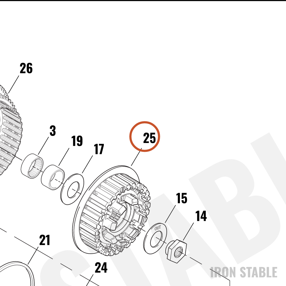 Harley-Davidson Clutch Hub Center