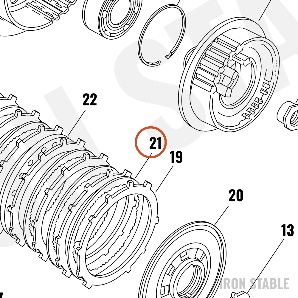 Harley-Davidson Plate, Clutch