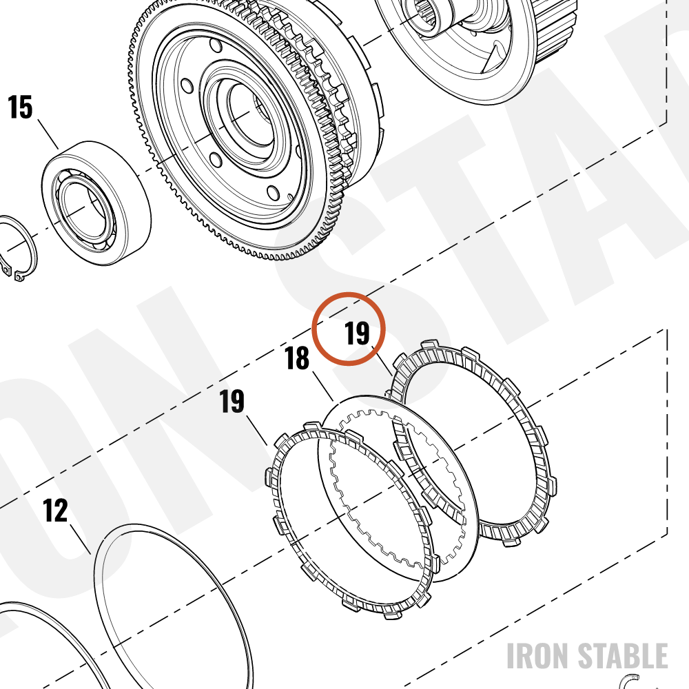 Harley-Davidson Clutch Friction Disc Kit