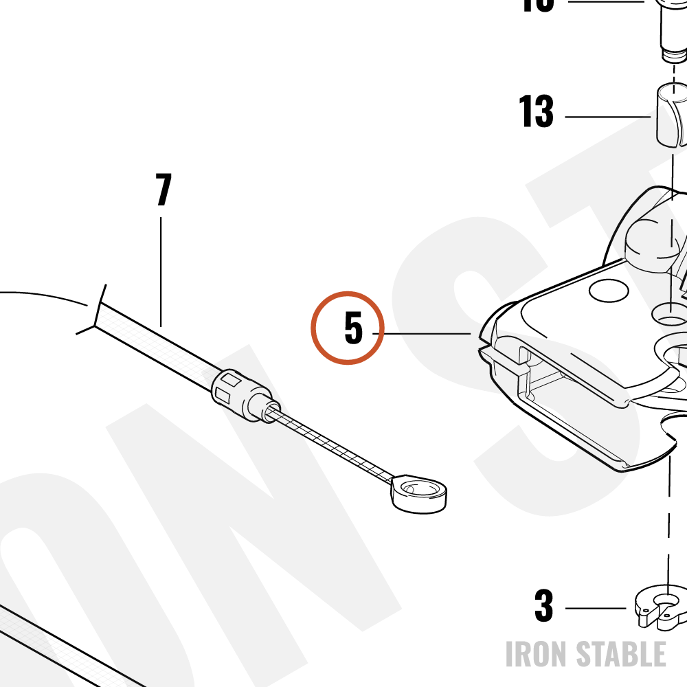 Harley-Davidson Bracket, Clutch Lever, Chrome
