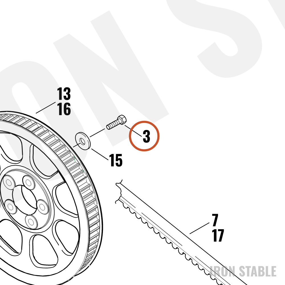 Harley-Davidson Screw, Hex Cap