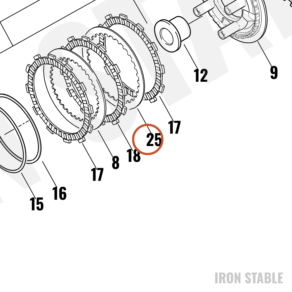Harley-Davidson Clutch Plate B