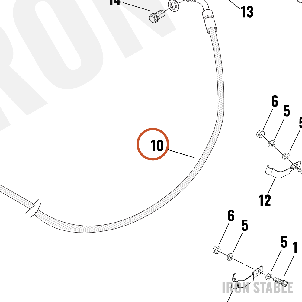 Harley-Davidson Clutchline Assembly, Brd'd