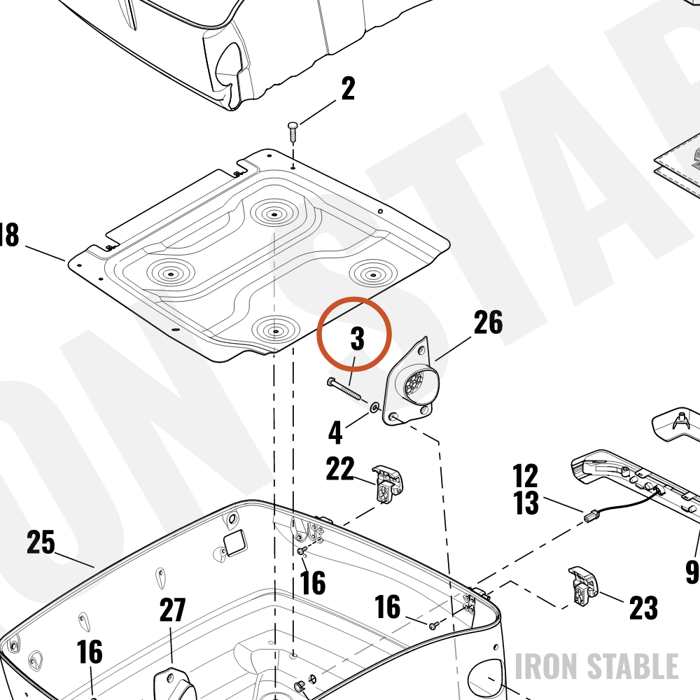 Harley-Davidson Screw, Hex Cap