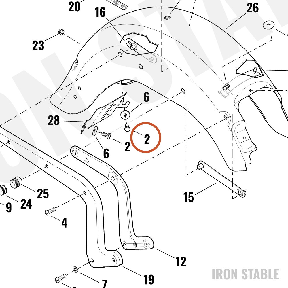 Harley-Davidson Screw Hex Cap