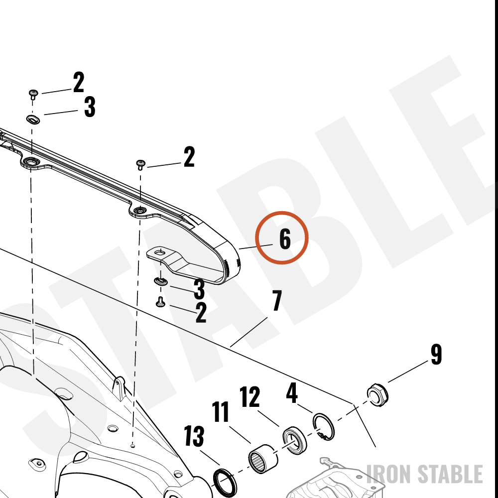 Harley-Davidson Guide, Chn, Protector, Swing Arm