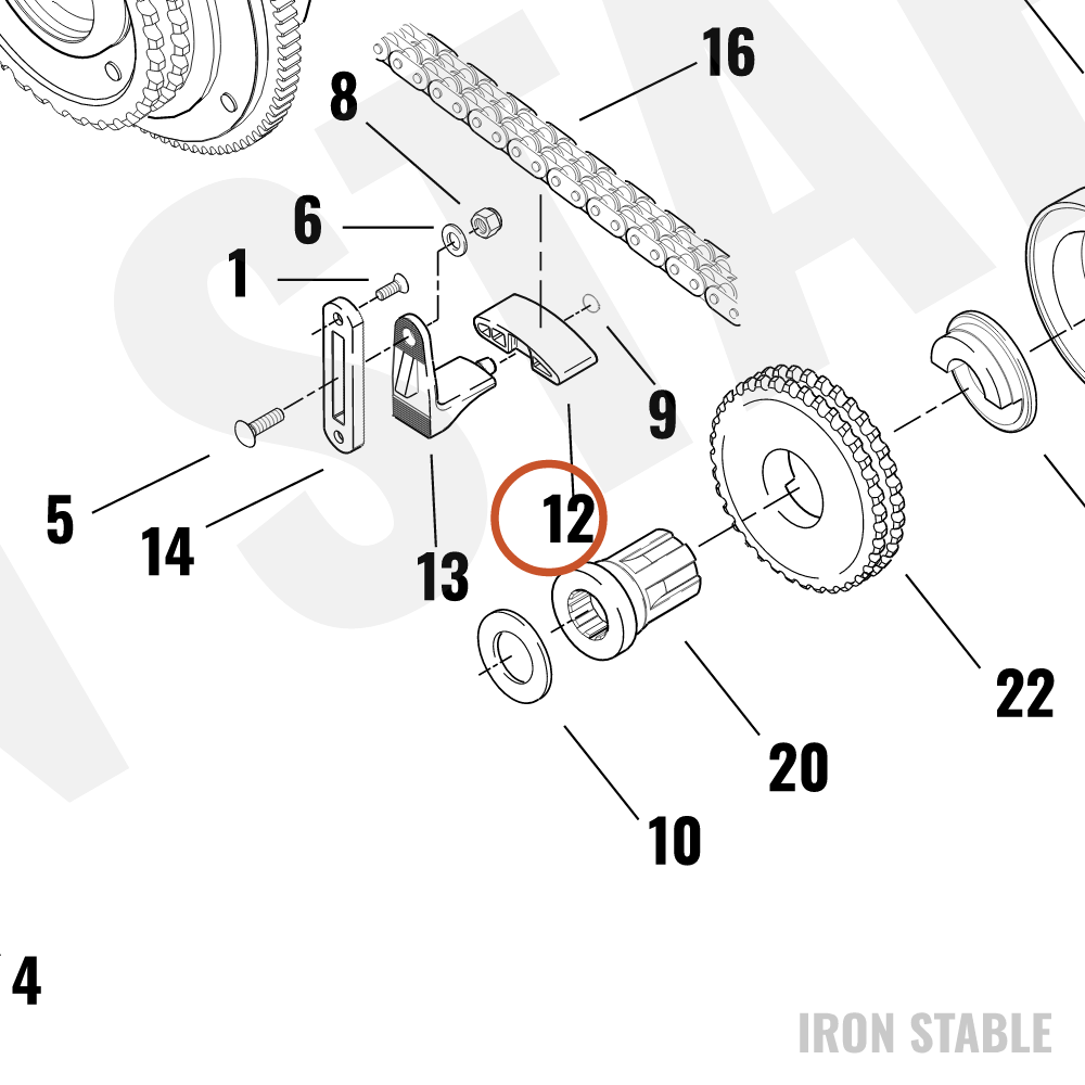 Harley-Davidson Pad Chain Tensioner
