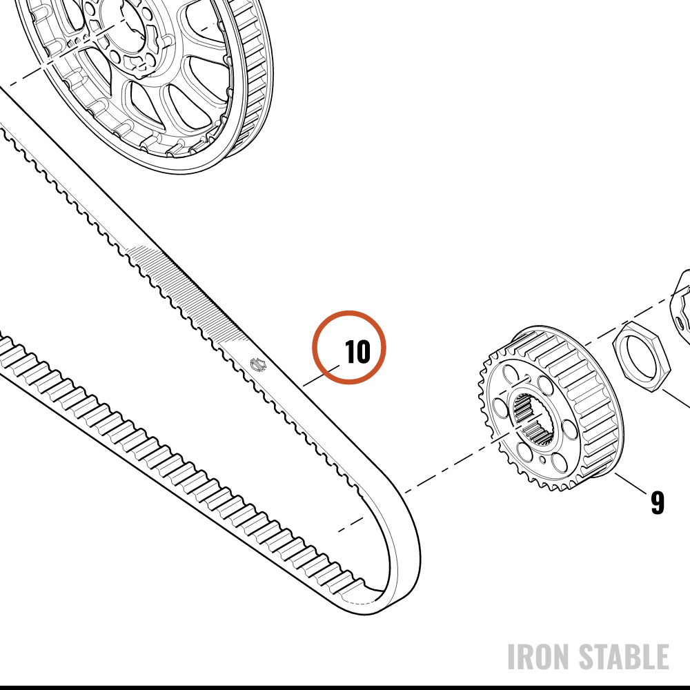 Harley-Davidson Belt, Drive, 134t