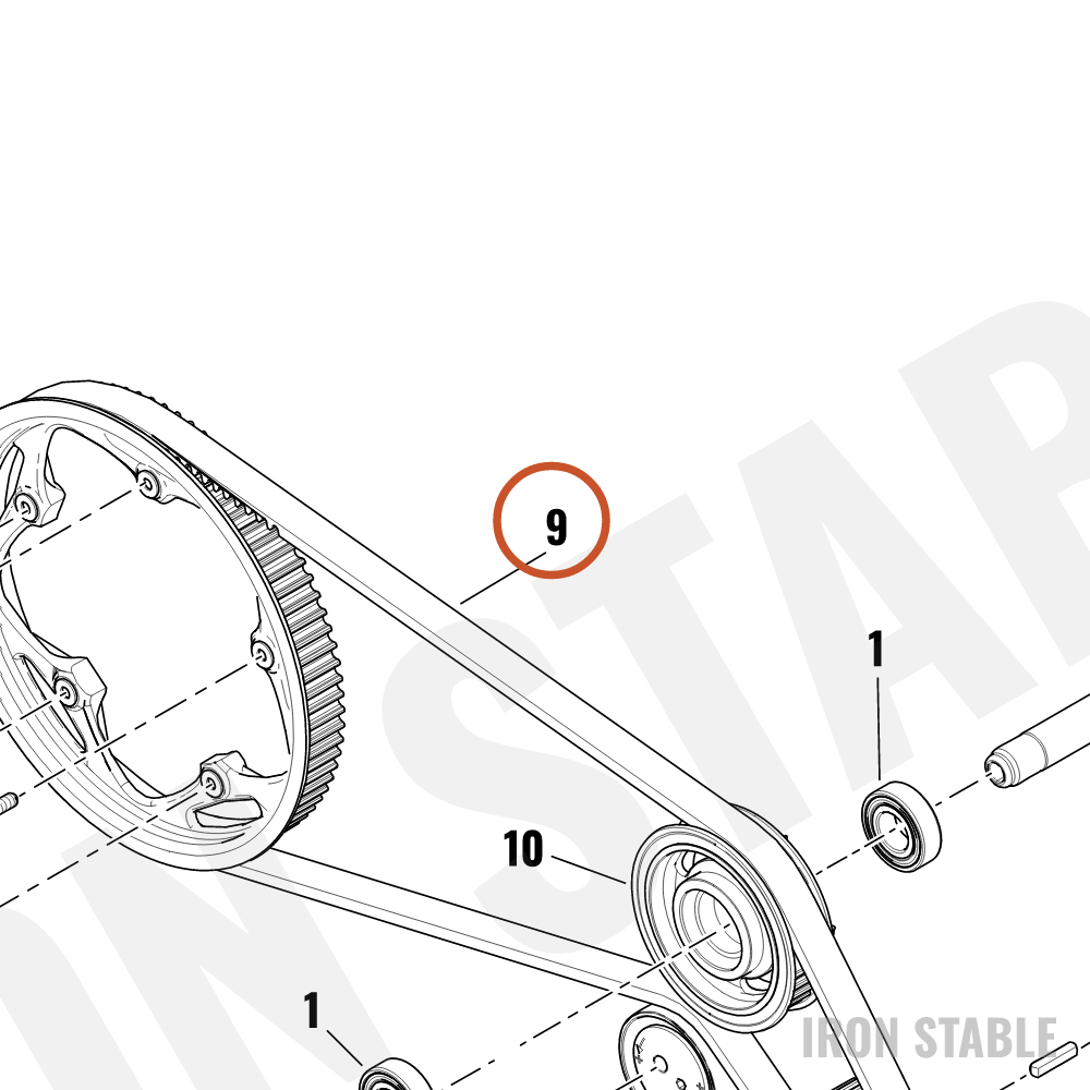 Harley-Davidson Belt, Drive, 174t