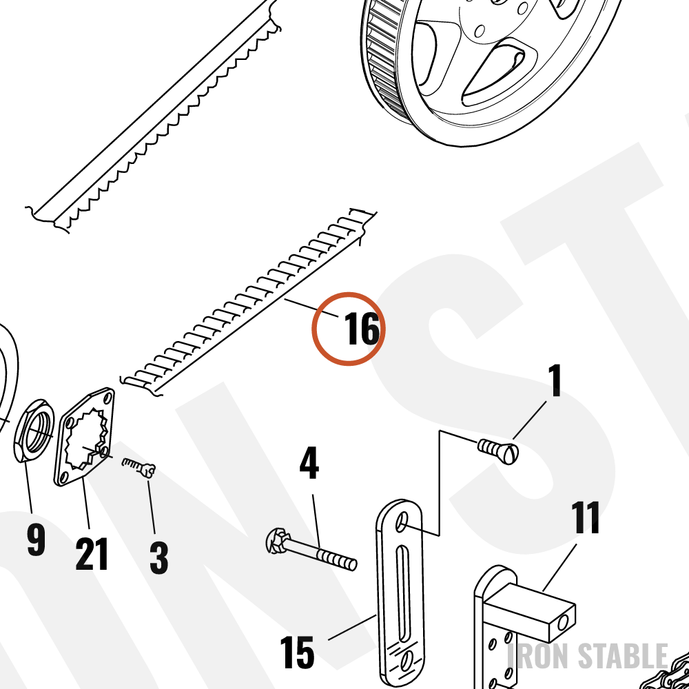 Harley-Davidson Rear Belt, 133t
