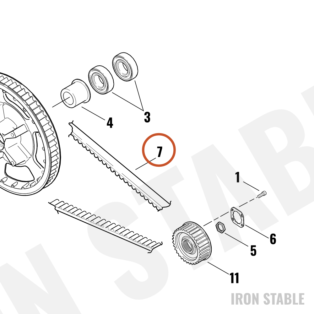 Harley-Davidson Belt, Drive, Sec, 140/24mm