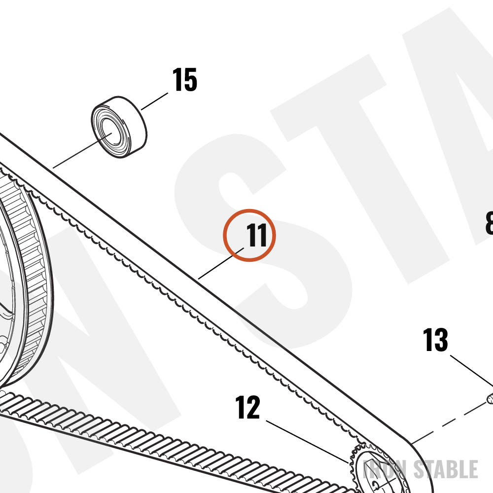 Harley-Davidson Belt, Drive, Secondary, Rr/150t, 1.37