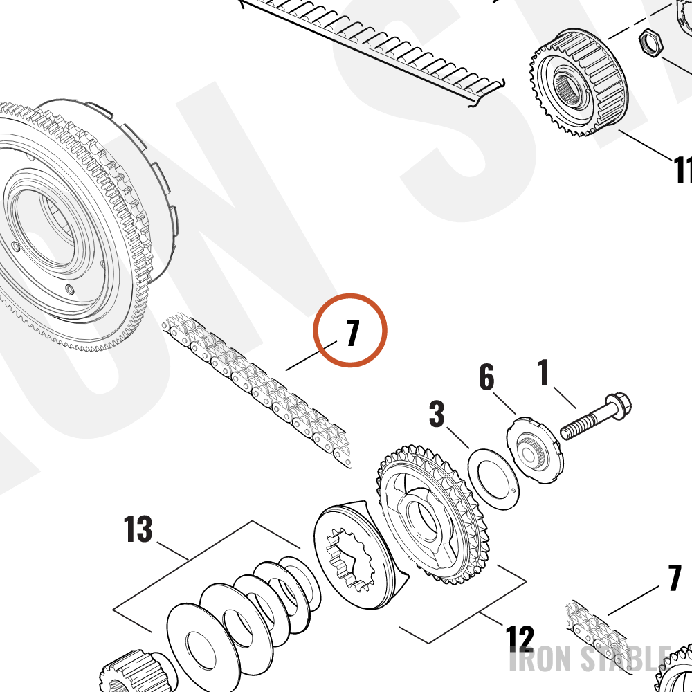 Harley-Davidson Chain, Pri, Drv