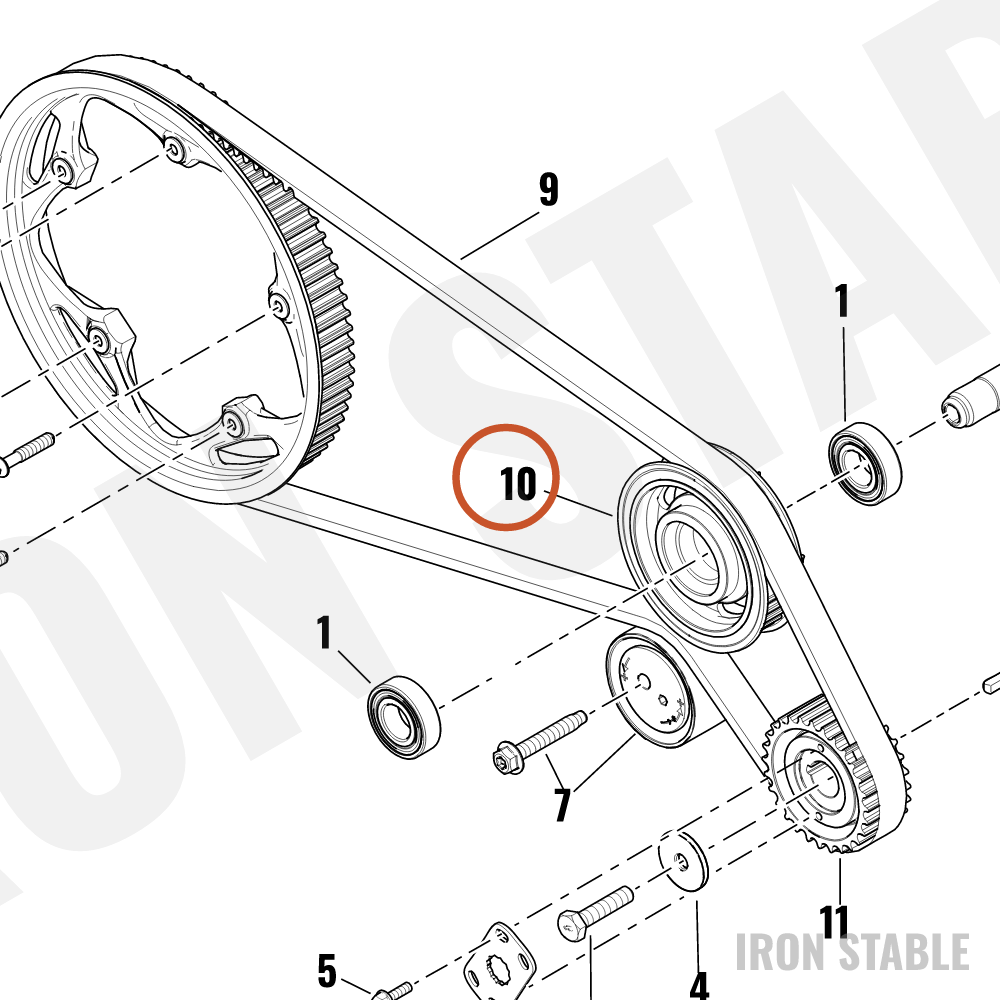 Harley-Davidson Sprocket, Engn, Upper Idler Asse